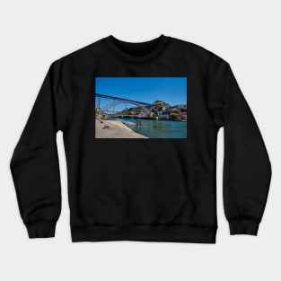 Dom Luís I Bridge, Porto by day Crewneck Sweatshirt